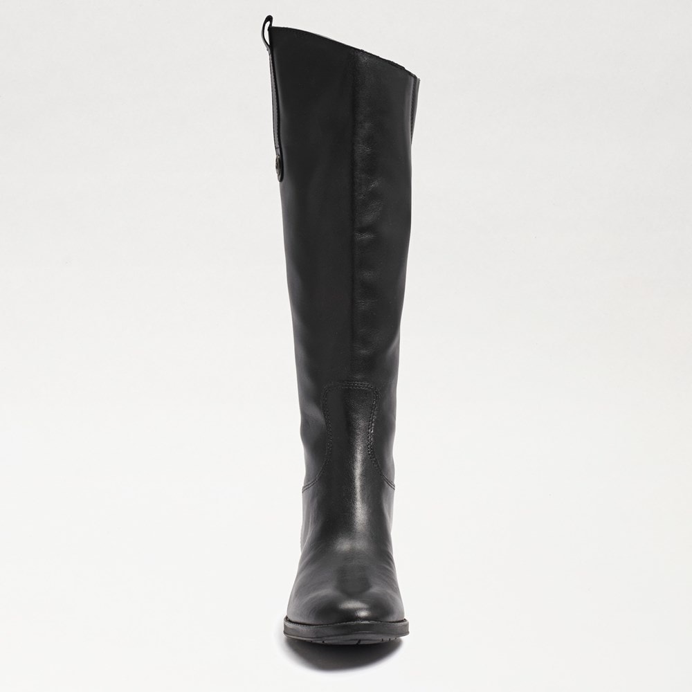 Black leather riding boots hot sale womens