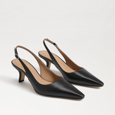 New look store black slingback shoes