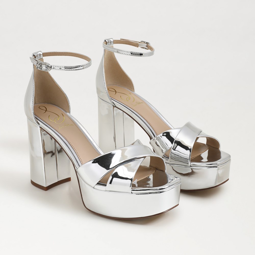 Silver sam edelman heels online