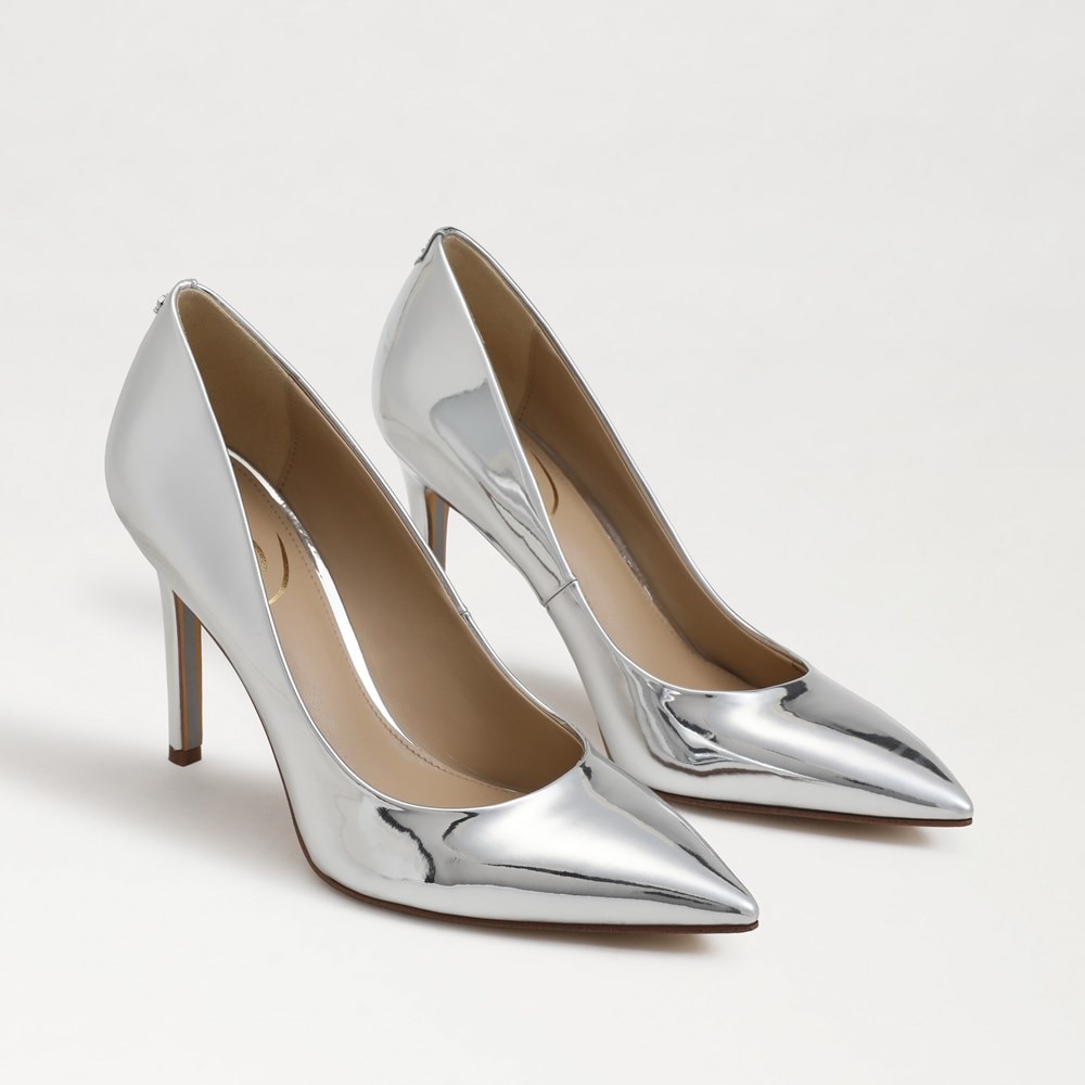 Grey pointed toe heels on sale